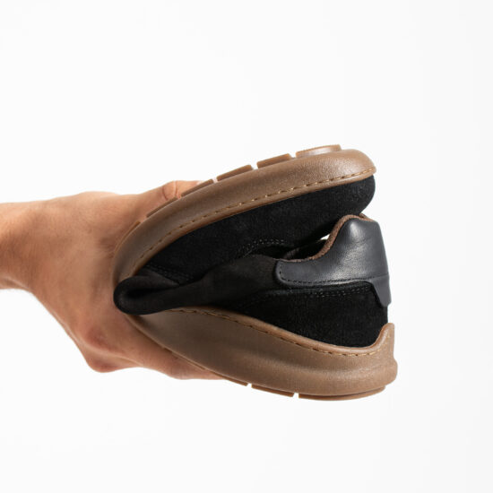 Мъжки спортни боси обувки от естествена кожа - TSL Barefoot Atlas Black - 9
