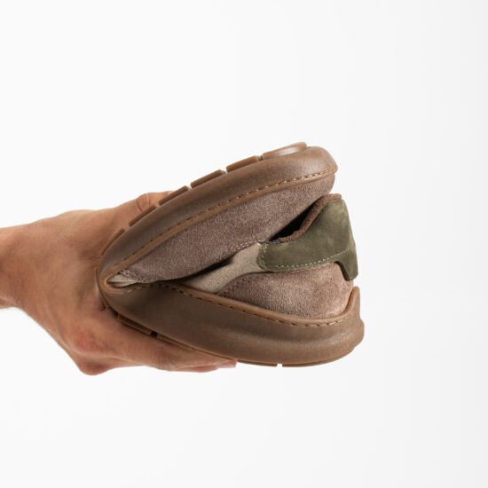 Мъжки спортни боси обувки от естествена кожа - TSL Barefoot Atlas Beige - 9