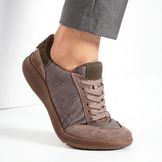 TSL Barefoot Atlas Grey - Сив - Естествен набук