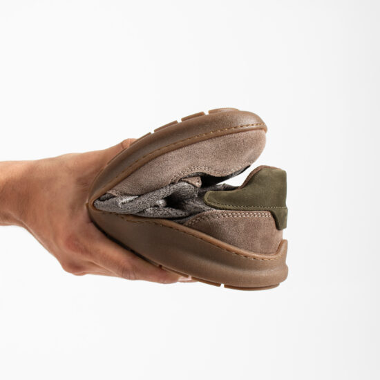 Мъжки спортни боси обувки от естествена кожа - TSL Barefoot Atlas Grey - 9